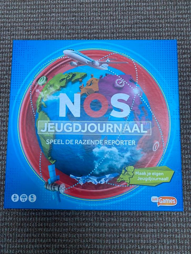 NOS jeugdjournaal spel, Hobby en Vrije tijd, Gezelschapsspellen | Bordspellen, Ophalen of Verzenden