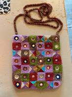 Vintage glaskralen tasje schoudertasje boho hippie festival, Sieraden, Tassen en Uiterlijk, Tassen | Damestassen, Ophalen of Verzenden