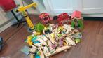 Treinbaan en bouwset houten speelgoed, Overige typen, Gebruikt, Ophalen of Verzenden
