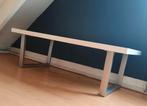 Salontafel, hoogglans wit, chroom poten, Ophalen, Gebruikt, 100 tot 150 cm, 50 tot 100 cm
