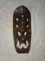 Houten masker met demonisch gezicht, Antiek en Kunst, Kunst | Beelden en Houtsnijwerken, Ophalen