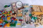 Gigantische verzameling houten blokken speelgoed 300+ items, Ophalen of Verzenden, Zo goed als nieuw