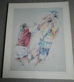 Twan Vorstenbosch aquarel kunst schilderij sport, Antiek en Kunst, Ophalen of Verzenden