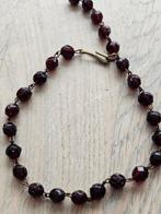 Oude armband met granaatjes, Sieraden, Tassen en Uiterlijk, Armbanden, Ophalen of Verzenden, Zilver