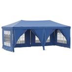 Partytent inklapbaar met zijwanden 3x6 m blauw, Opvouwbaar, Partytent, Minder dan 4 meter, Nieuw