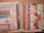 Ruim 250 vellen scrapbook papier 30x30 cm, Hobby en Vrije tijd, Scrapbooking, Ophalen of Verzenden, Zo goed als nieuw, Papier of Karton