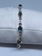Prachtige zilveren armband met labrador, Overige materialen, Blauw, Nieuw, 5646JA