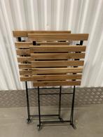 Set houten  bistro stoeltjes, Huis en Inrichting, Stoelen, Ophalen of Verzenden, Nieuw, Bruin, Twee