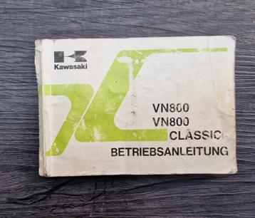 Manual Instructieboekje Kawasaki Vulcan VN800 Classic VN 800 beschikbaar voor biedingen