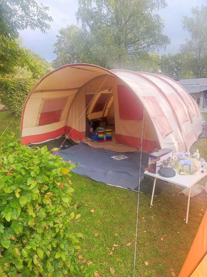 Vrijbuiter 6 persoons tent katoen, Caravans en Kamperen, Tenten, Gebruikt, Ophalen