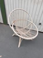 Vintage rotan stoeltje wit, Antiek en Kunst, Ophalen