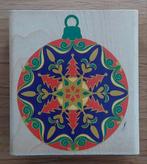 Rubber Stampede stempel - Kerstbal (Star Flake Ornament), Hobby en Vrije tijd, Ophalen of Verzenden, Zo goed als nieuw, Houten stempel