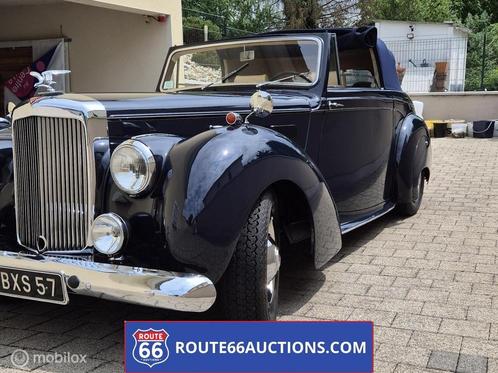 Alvis TA 21 Drophead cabriolet | Route 66 Auctions, Auto's, Oldtimers, Bedrijf, Te koop, Lederen bekleding, Overige merken, Benzine