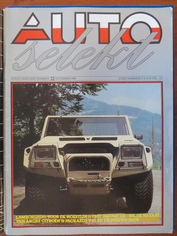 Autoselekt 12 1982 Lamborghini LMA, BMW 3-serie, Jaguar XJ, Boeken, Auto's | Folders en Tijdschriften, Nieuw, BMW, Ophalen of Verzenden