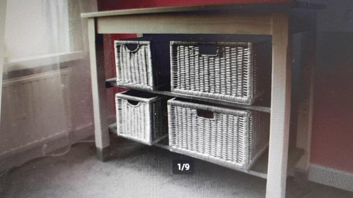 houten commode en ledikantje (ook apart van elkaar te koop), Kinderen en Baby's, Kinderkamer | Bedden, Gebruikt, Minder dan 140 cm