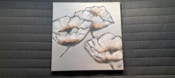 Acryl schilderij - Physalis - 40x40 cm beschikbaar voor biedingen