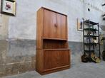 Jaren 80 Dyrlund Deens Design Kast Teak | Grote Wand Kast C, Grenenhout, 200 cm of meer, Ophalen of Verzenden, Minder dan 150 cm