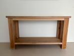 Houten sidetable / wandtafel, Huis en Inrichting, Tafels | Sidetables, Ophalen, Gebruikt, 100 tot 150 cm, Eikenhout