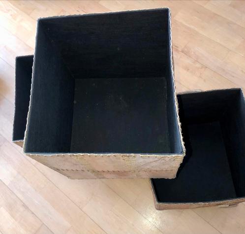 3 Opbergboxen Natuurlijk Vezel, Huis en Inrichting, Woonaccessoires | Kisten, Zo goed als nieuw, Minder dan 50 cm, Overige materialen