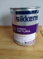 1 Liter Sikkens Rubbol Satura voor buiten,. RAL9010, Wit, Nieuw, Ophalen of Verzenden, Lak