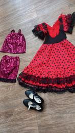 Spaanse jurk met schoenen.  Glitter rok met top, Kinderen en Baby's, Meisje, Gebruikt, Ophalen of Verzenden