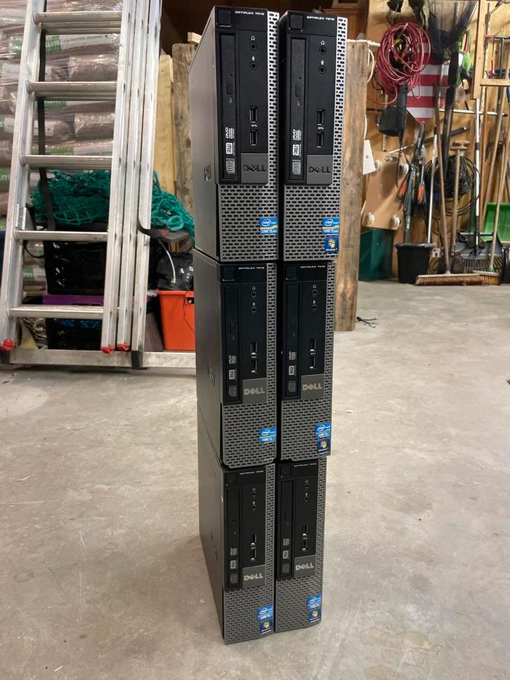 6x Dell Optiplex 7010 (3x i5, 3x i3) Windows 10, Computers en Software, Desktop Pc's, Gebruikt, 2 tot 3 Ghz, HDD, Ophalen