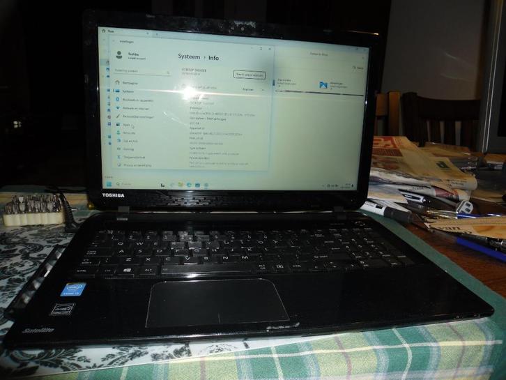 Toshiba Satelite L50-B laptop windows 11 24H2, Computers en Software, Windows Laptops, Gebruikt, 16 inch, HDD, Minder dan 2 Ghz