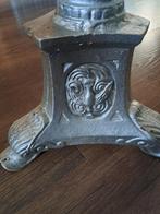 2 loodzware kerk kandelaars, Antiek en Kunst, Antiek | Tin, Ophalen
