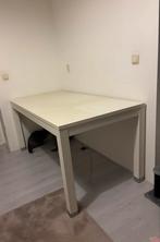 Massief Houten Eettafel/Bureau - Strak & Modern, Huis en Inrichting, Tafels | Eettafels, Ophalen, Gebruikt, 50 tot 100 cm, 150 tot 200 cm