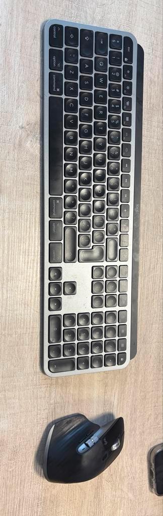 Logitech MX Keys & MX Master 3 Mac Combo - Space Grey, Computers en Software, Muizen, Gebruikt, Muis, Rechtshandig, Draadloos