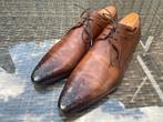ZGAN Santoni veterschoen model 7114 maat 6,5 UK/EU 40,5, Bruin, Ophalen of Verzenden, Zo goed als nieuw, Santoni