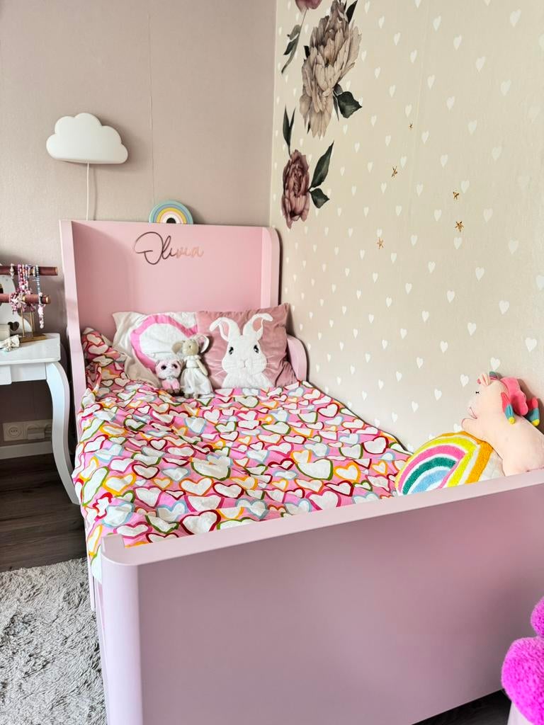 Peuter Bed (meegroeibed) ikea, Ophalen, 70 tot 85 cm, Zo goed als nieuw, Matras