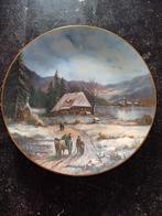 Vintage decoratieve wandbord "Die Kapelle am Weg", Ophalen of Verzenden