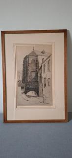 Hendrik de Laat - St. Catrienkerk s-Hertogenbosch, Antiek en Kunst, Kunst | Etsen en Gravures, Ophalen