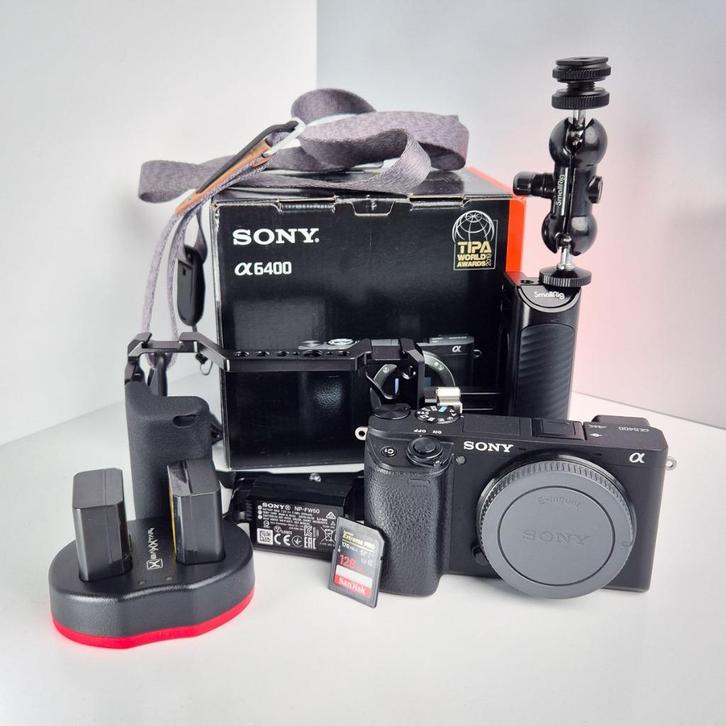 TOP Sony A6400 camera met veel accessoires (9680 opnamen), Audio, Tv en Foto, Fotocamera's Digitaal, Zo goed als nieuw, Compact