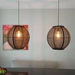 Hanglampen 2 stuks, Huis en Inrichting, Ophalen, Zo goed als nieuw, Hout, 50 tot 75 cm