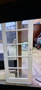 Deur met glas, Doe-het-zelf en Verbouw, Deuren en Horren, Gebruikt, Binnendeur, Ophalen of Verzenden, Glas