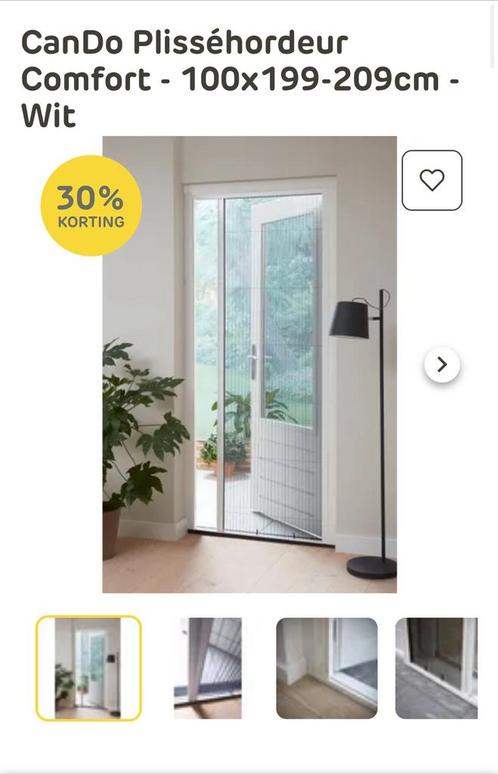 Zgan CanDo Rolhordeur Comfort Wit, Doe-het-zelf en Verbouw, Deuren en Horren, Zo goed als nieuw, Hordeur, 200 tot 215 cm, 80 tot 100 cm