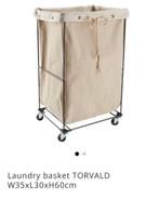 2 Beige Wasmand/Wasbox met Wieltjes, Ophalen of Verzenden, Zo goed als nieuw, Beige, Overige typen