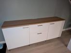 Ikea Besta Dressoir 180cm met eiken paneel, Huis en Inrichting, Ophalen, Gebruikt, 25 tot 50 cm, 150 tot 200 cm
