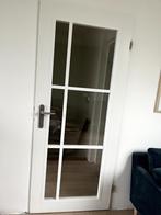 Arne & Bodil opdek binnendeur met blank glas (H197xB79cm), Doe-het-zelf en Verbouw, Deuren en Horren, Nieuw, Minder dan 80 cm