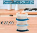TUPPERWARE Dessert Trio-Quattro 200 ml (3) naturel, Huis en Inrichting, Keuken | Tupperware, Ophalen of Verzenden, Nieuw, Blauw