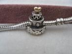 Originele Pandora Bedel  Taart met Gouden Hart, Sieraden, Tassen en Uiterlijk, Bedels, Verzenden, Pandora, Zo goed als nieuw, 1 bedel