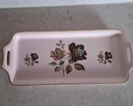 Flora Keramiek Gouda Holland Cakeschaal Roze Rozen, Ophalen of Verzenden, Zo goed als nieuw, Rechthoekig, Overige materialen