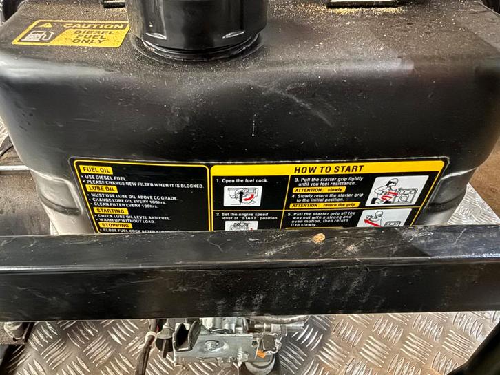 In prijs verlaagd 2x Loncin Diesel Aggregaat, Doe-het-zelf en Verbouw, Aggregaten, Nieuw, Dieselolie, Minder dan 5 kVA, Elektrisch startend