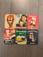 Oude Heineken bierviltjes - set van 6, Verzamelen, Biermerken, Ophalen of Verzenden, Gebruikt, Viltje(s), Heineken