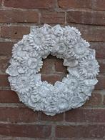 Bloemenkrans wanddecoratie betonnen beeld tuinbeeld beton, Tuin en Terras, Tuinwanddecoratie, Ophalen of Verzenden, Nieuw