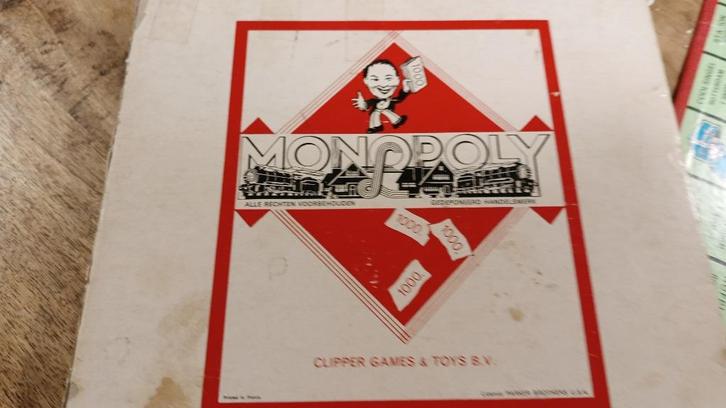 Monopoly Nederland – gulden editie Clipper, Hobby en Vrije tijd, Gezelschapsspellen | Bordspellen, Gebruikt, Drie of vier spelers