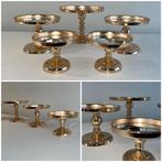 Set gouden etageres en schalen, Huis en Inrichting, Woonaccessoires | Etagères, Ophalen, Zo goed als nieuw