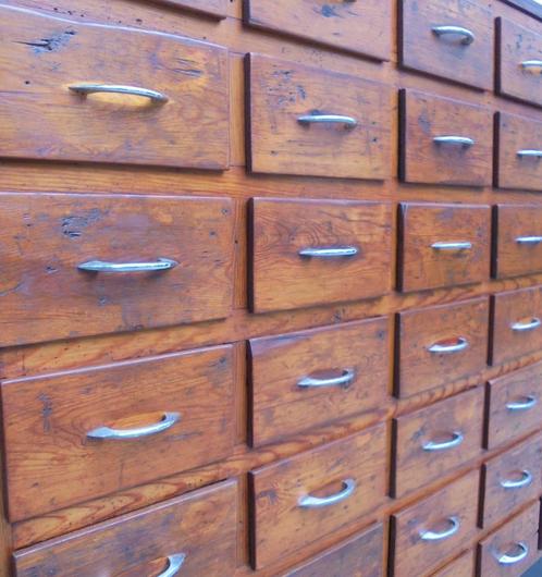Industriële ladekast apothekerskast winkelkast werkplaats, Huis en Inrichting, Kasten | Ladekasten, Gebruikt, 100 tot 150 cm, 100 tot 150 cm